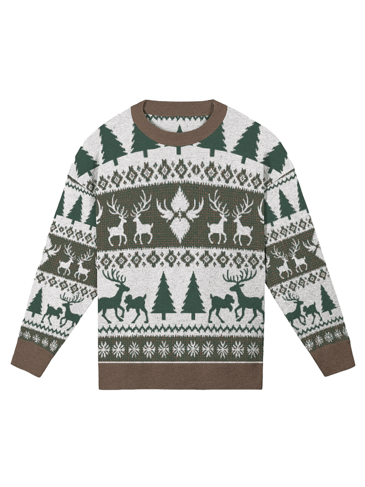Winter Wilderness Christmas Sweatshirt – Cozy Holiday Knitwear product image (1)