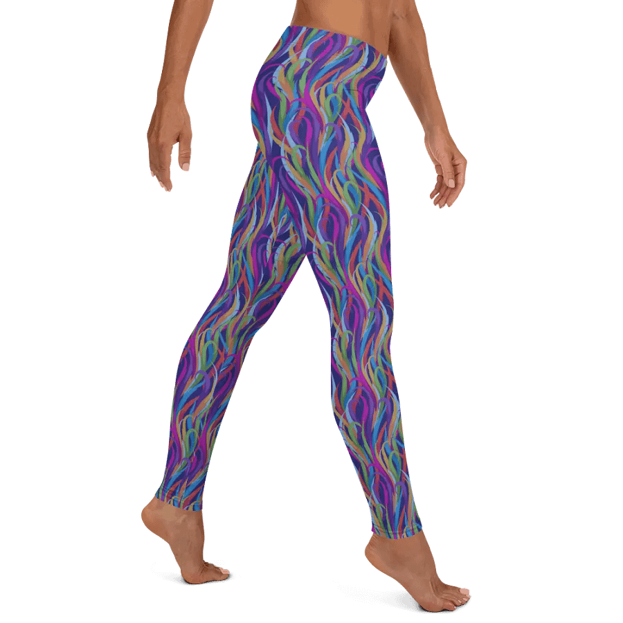 leggings  in modern design with blues, pink and turquoise colors product image (5)