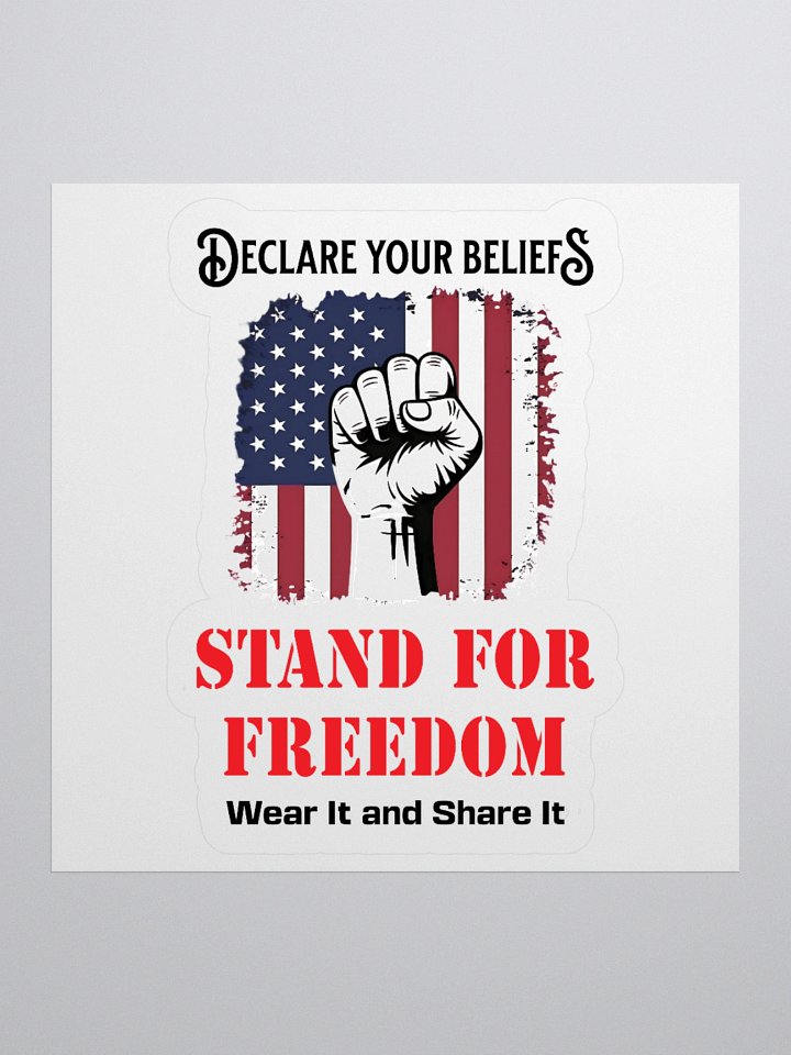 Stand For Freedom Fist Kiss Cut Stickers product image (2)