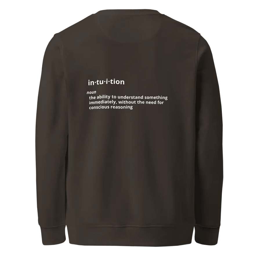 Discover Your Light Organic Sweatshirt - Intuition Definition on Back product image (1)