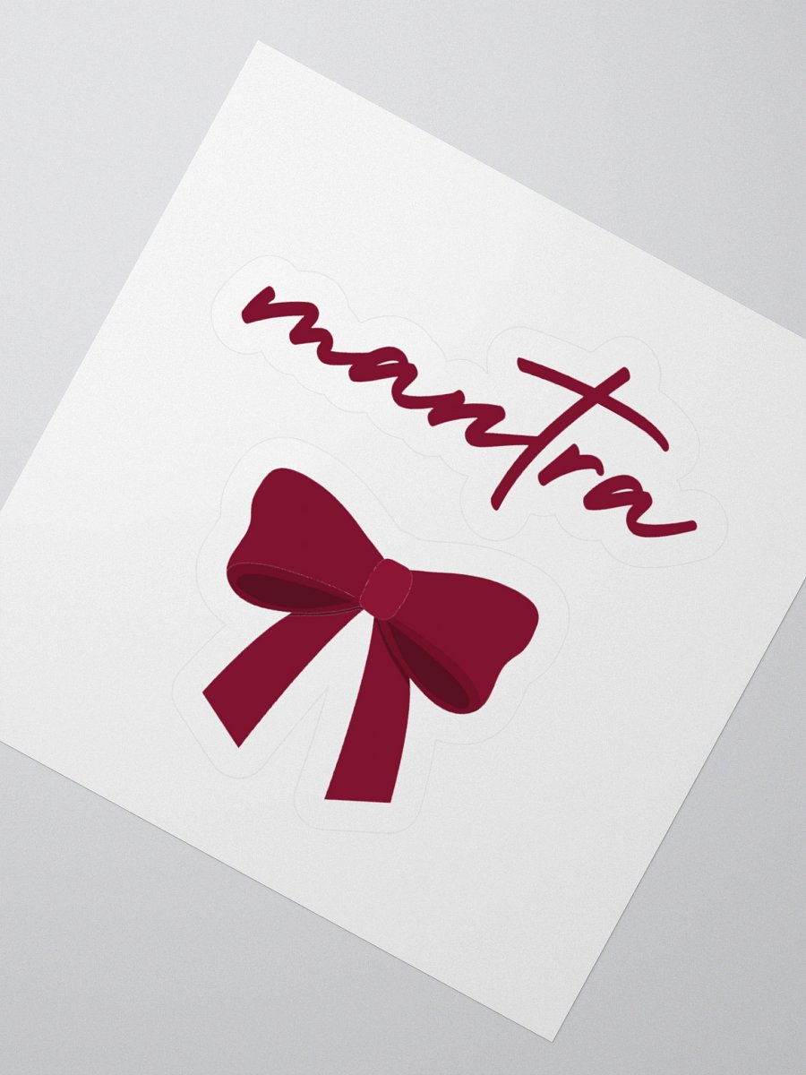 Mantra Red Bow Kiss Cut Stickers product image (3)