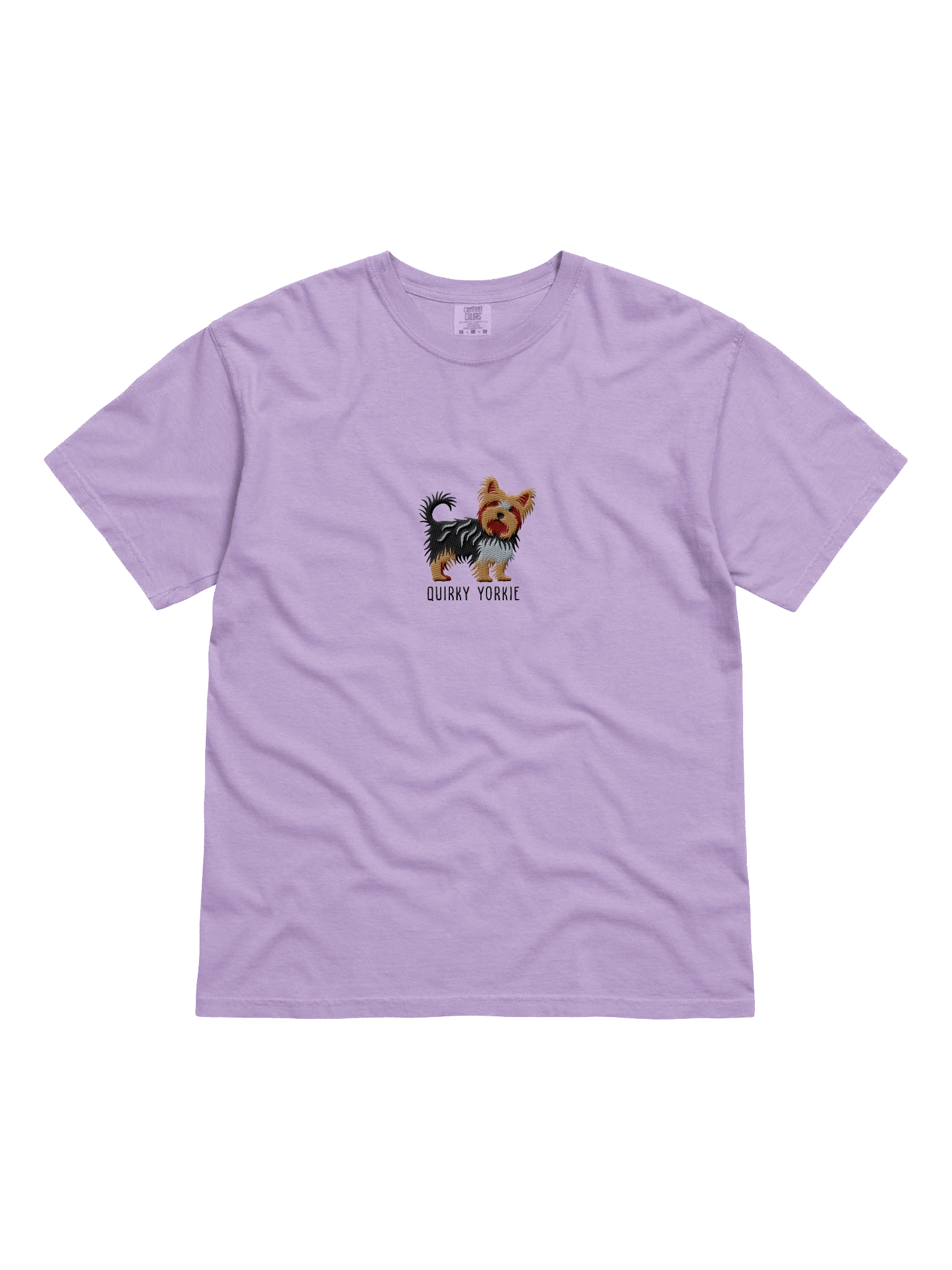 Quirky Yorkie T-Shirt(Embroidered) of a Yorkshire Terrier(2) product image (31)