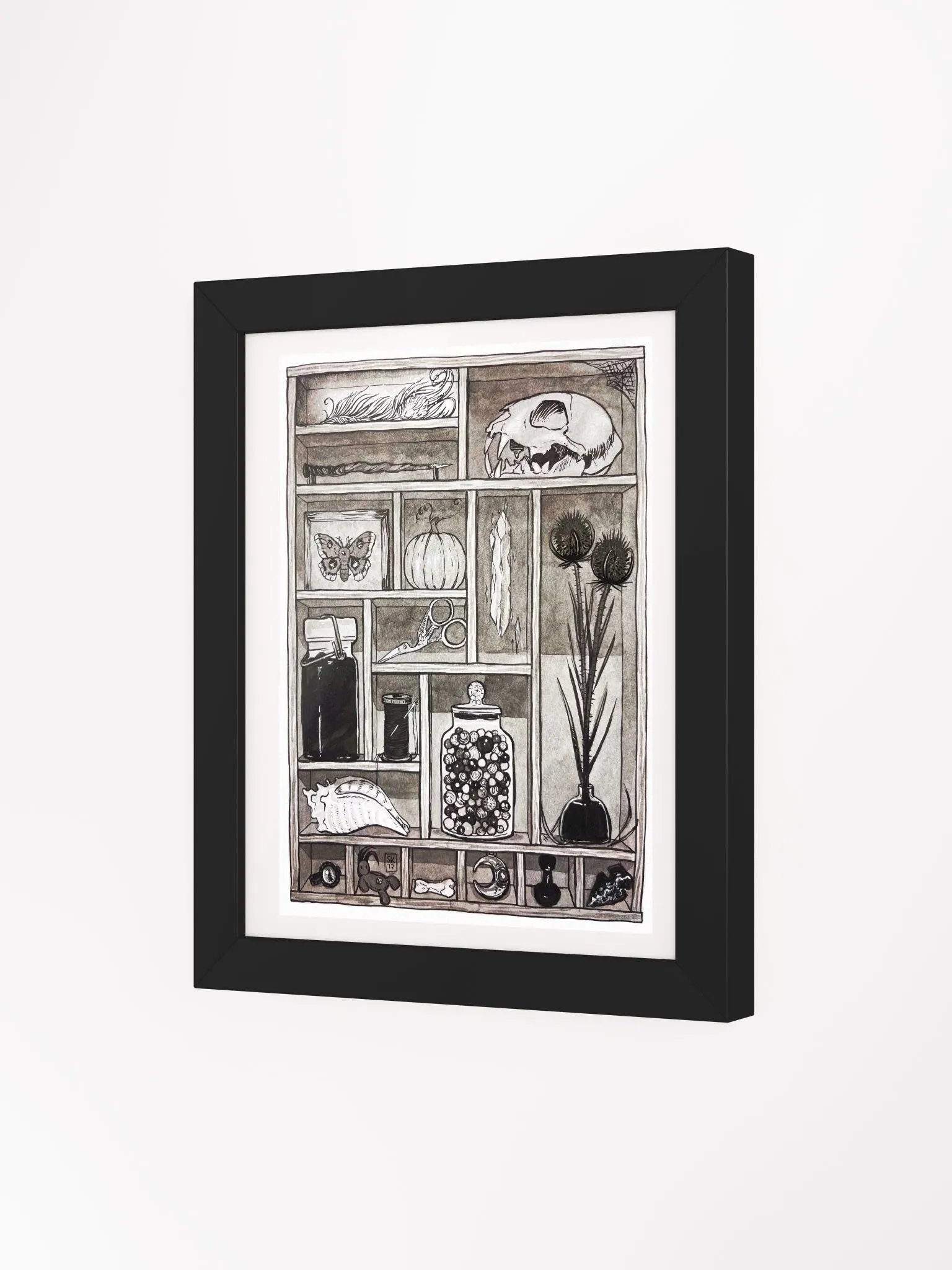 Cabinet of Curiosities Framed Art Print product image (3)