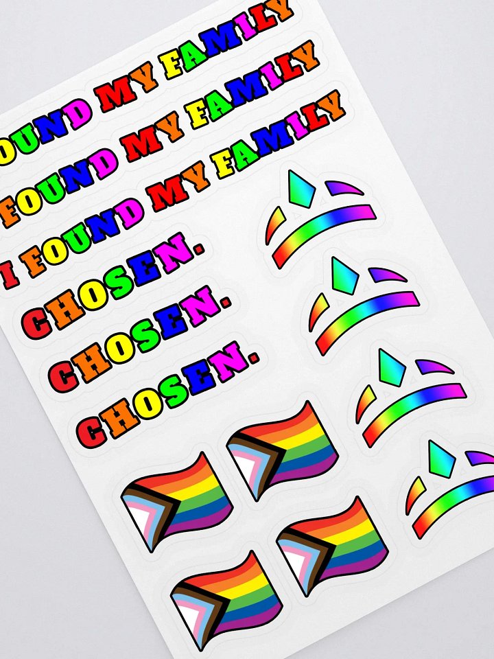 I Found My Family Sticker Sheet product image (2)