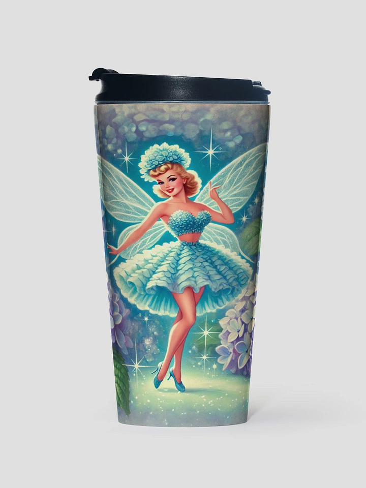 Blue Hydrangea Fairy Stainless Steel Travel Mug product image (1)