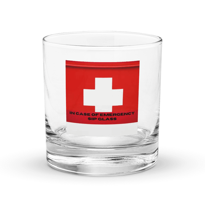Emergency Sip Rocks Glass product image (1)