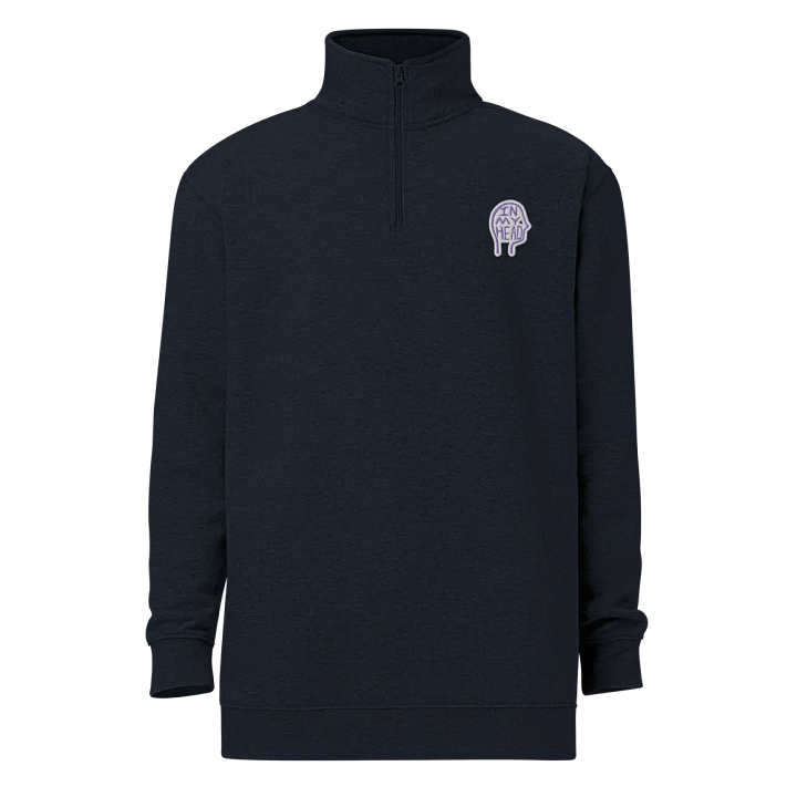 In My Head (purple bubble design) embroidered quarter zip product image (12)