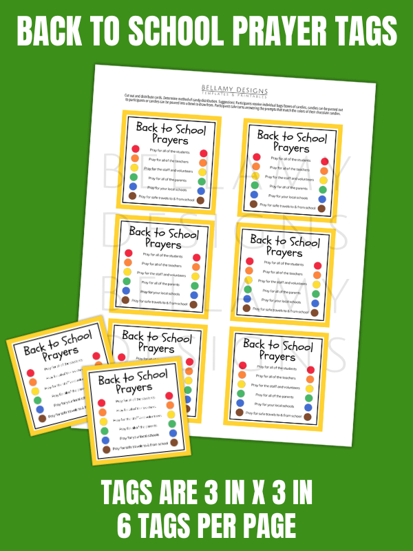 Back to School Prayers - Activity Gift Tags product image (2)