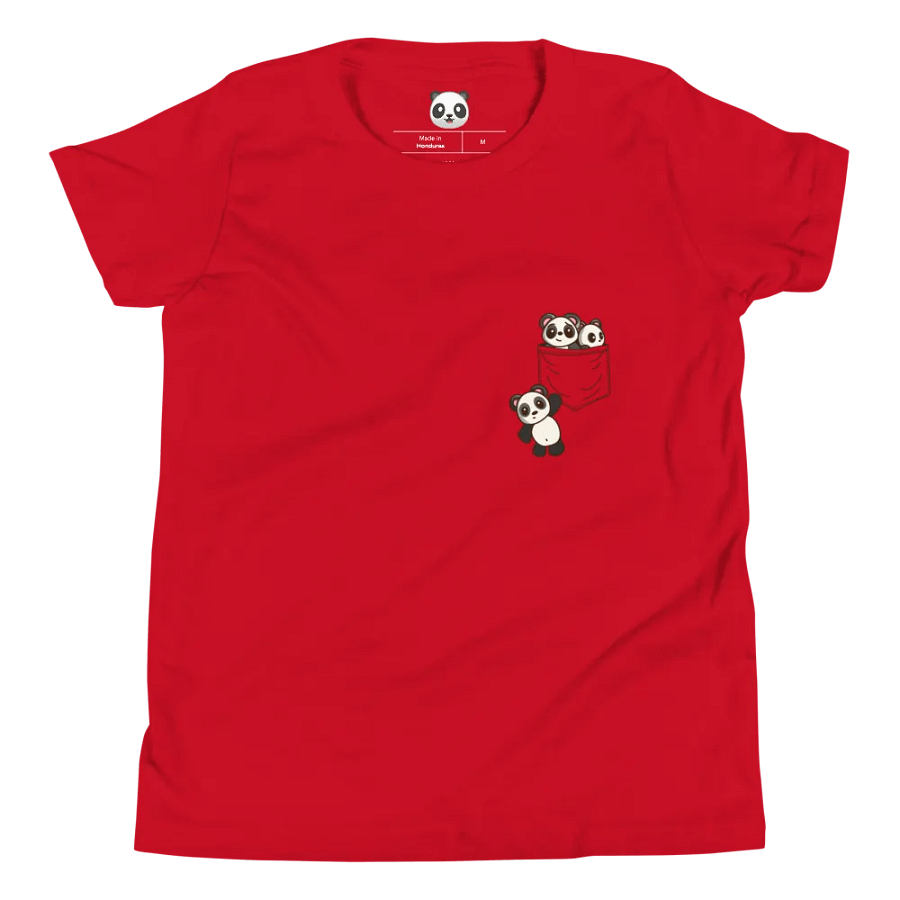 Pocket Of Pandas Youth Short Sleeve T-Shirt product image (4)