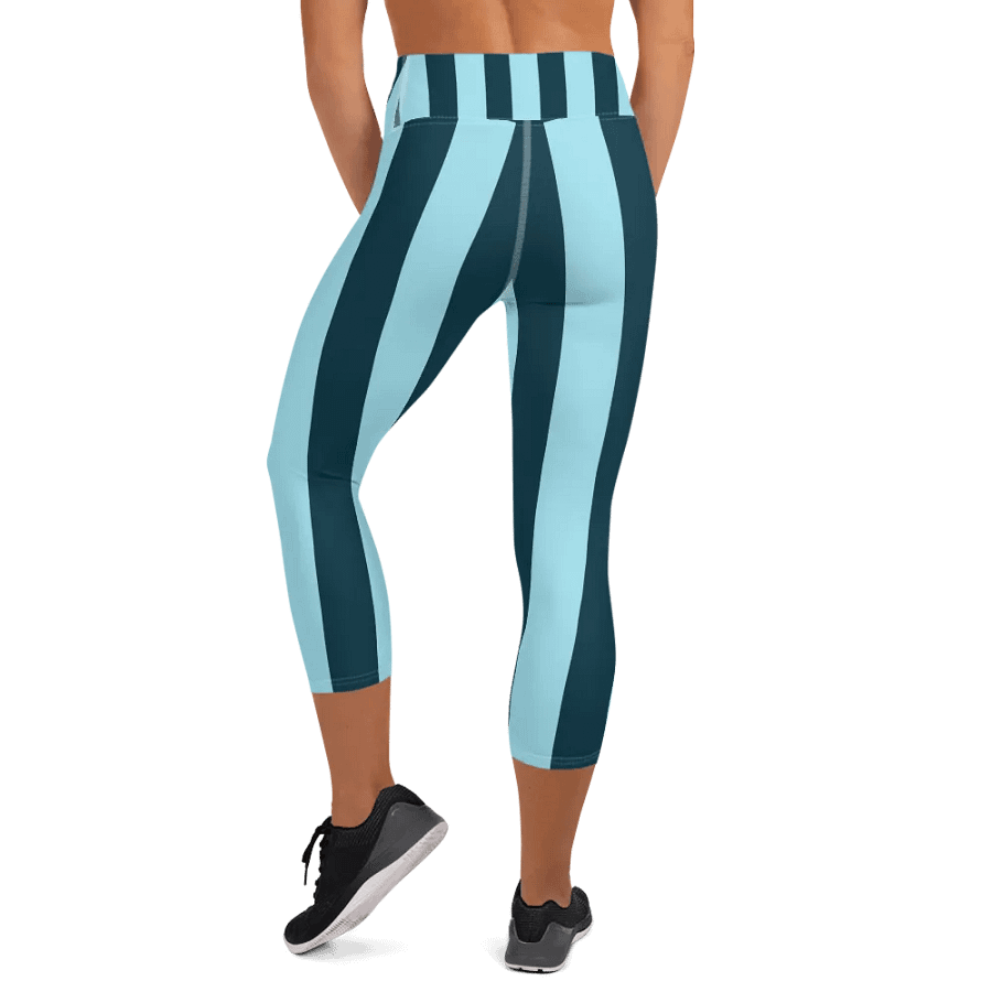 Retro Stripes Yoga Capri Leggings product image (5)