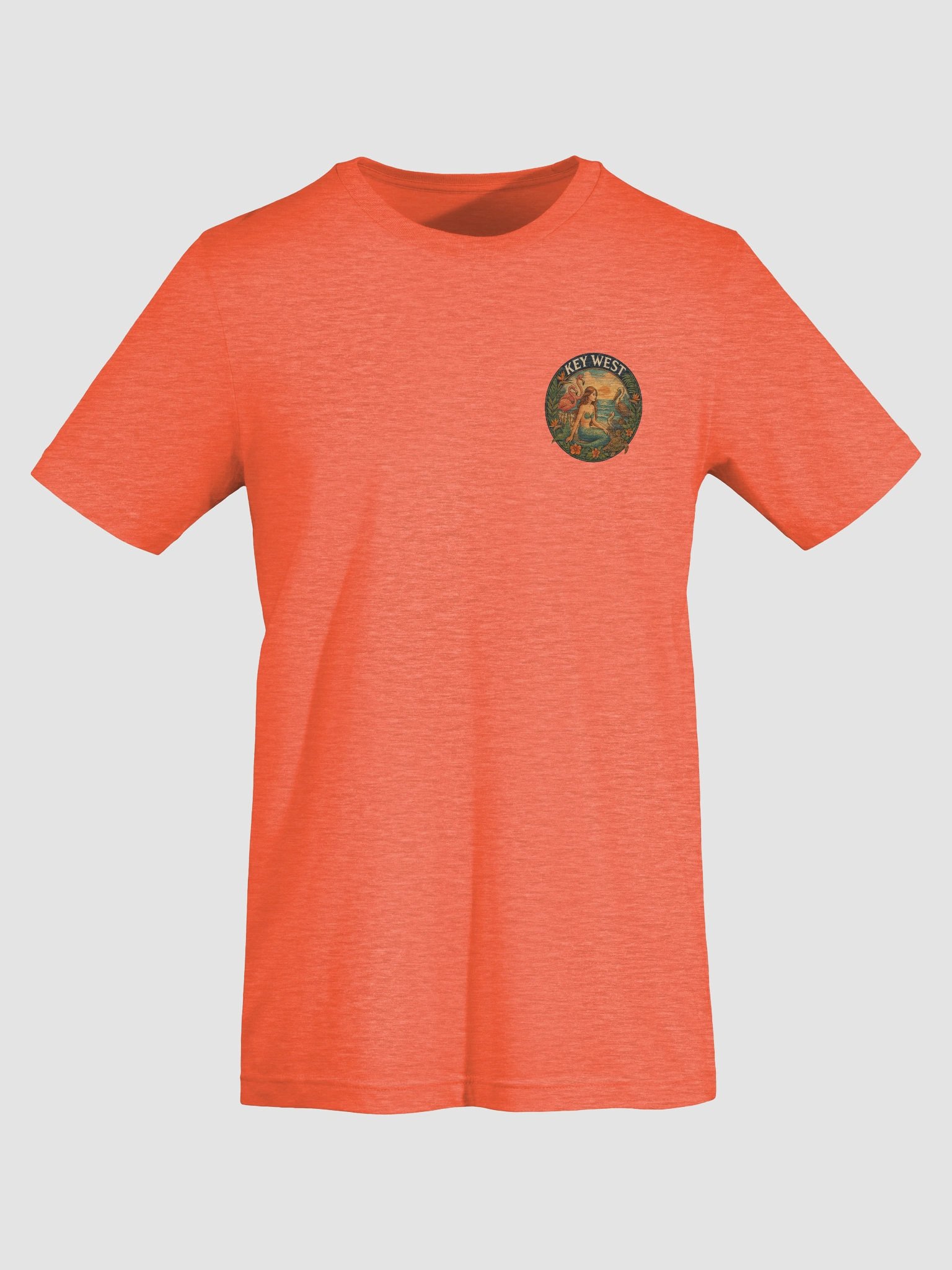 Key West Tropical T-Shirt Ultra Soft Tee with Mermaid, Birds, and Turtle product image (7)