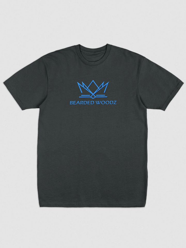 Men's Bearded Woodz T-Shirt (Aqua/Teal Embroidery) product image (4)