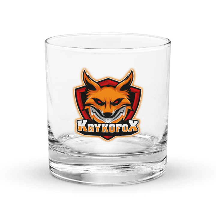 Fierce Fox Emblem Rocks Glass product image (1)