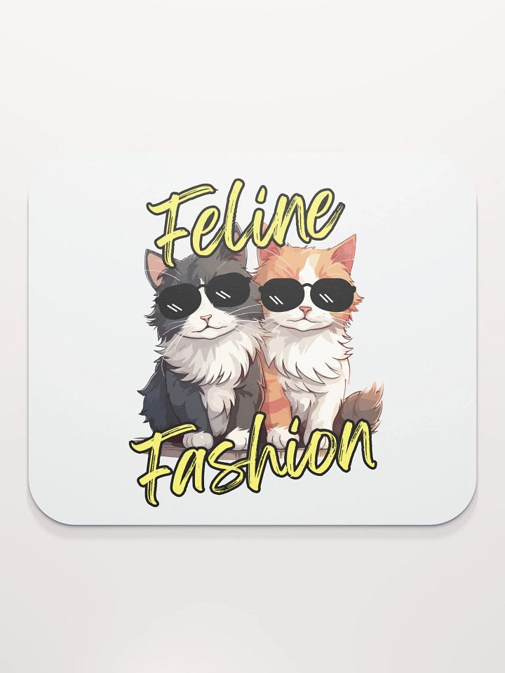 Feline Fashion Cool Cats Mouse Pad product image (2)