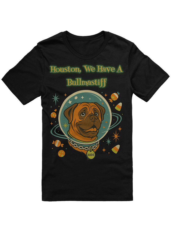 Houston, We Have a Bullmastiff – Retro Space Dog Tee product image (4)
