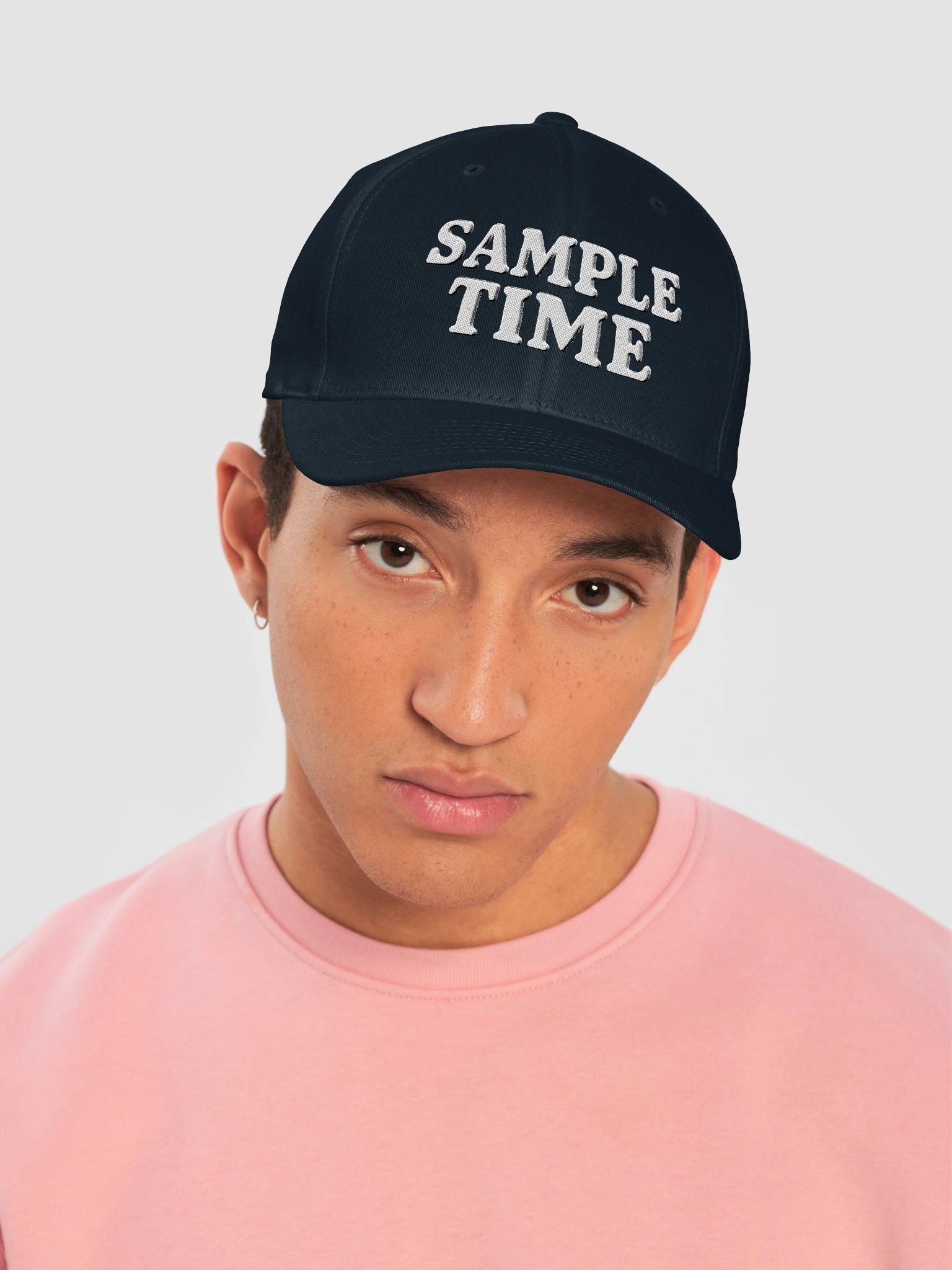Bold White SAMPLE TIME Cap product image (21)