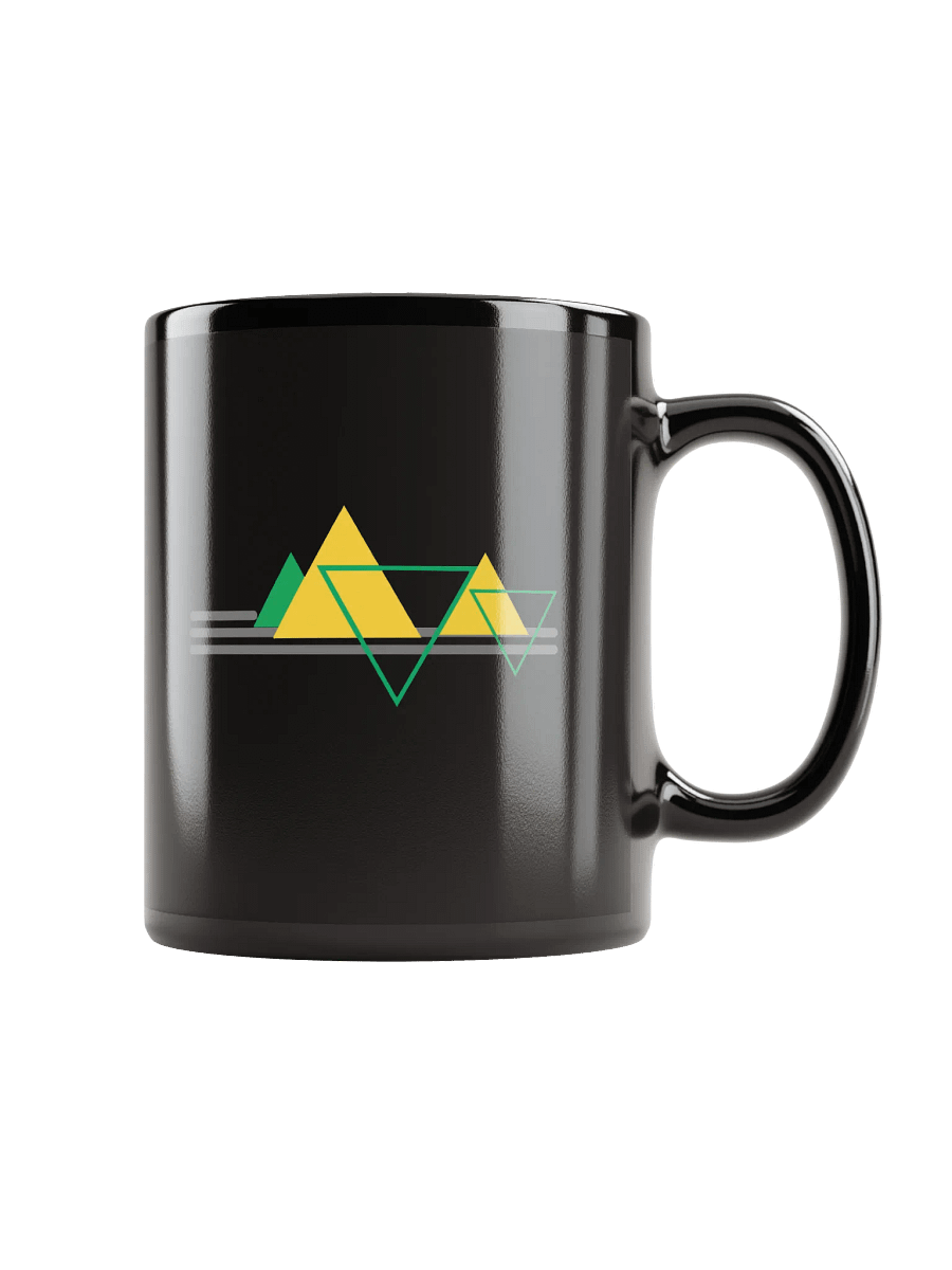 Line & Vertex Vibrant Design Mug Black product image (1)