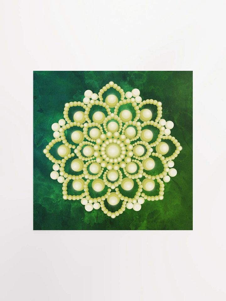 Yellow Flower Mandala T-Shirt Enhanced Matte Paper Poster product image (3)