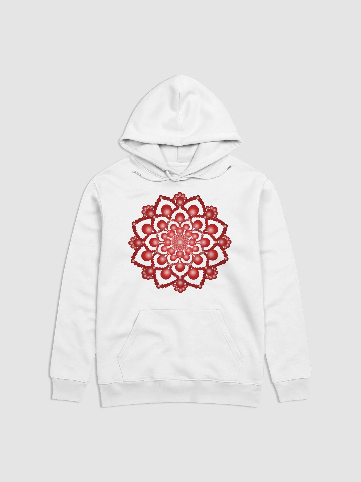 Red Dot Mandala Unisex Eco Hoodie product image (1)