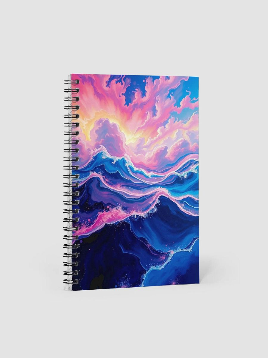 Surreal Waves Spiral Notebook product image (4)