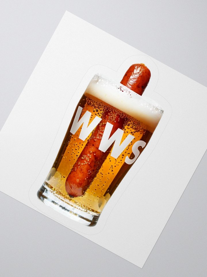 WWS (Weiner Water Soup) – Gamer & Streamer Sticker 3''x3'' product image (2)