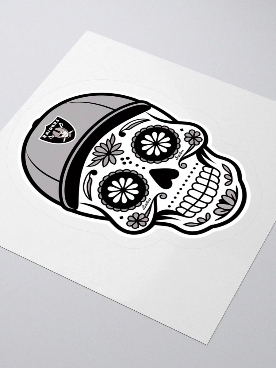 Las Vegas Raiders Sugar Skull Kiss Cut Stickers product image (8)