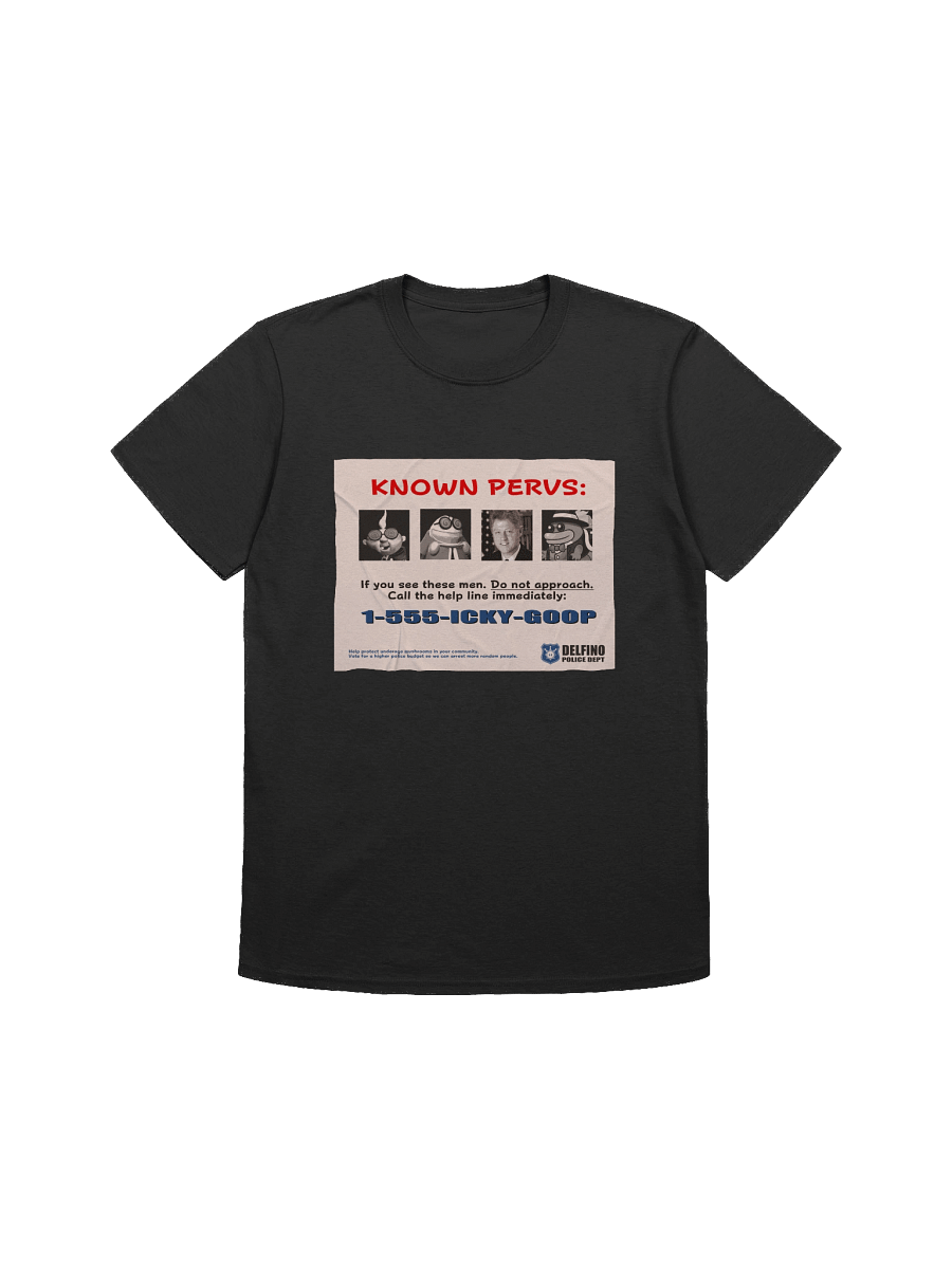 "Known Pervs" Poster Shirt (Bill Clinton) product image (2)