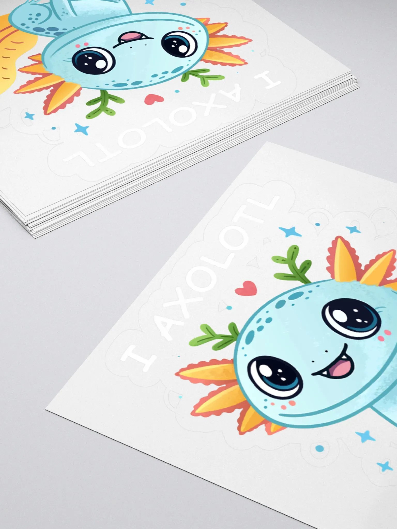 I Axolotl Questions Kiss Cut Stickers product image (5)