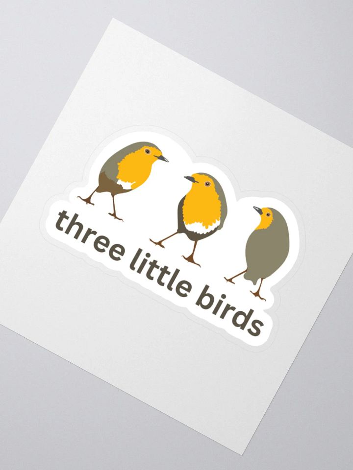 Three Little Birds Kiss Cut Sticker product image (2)