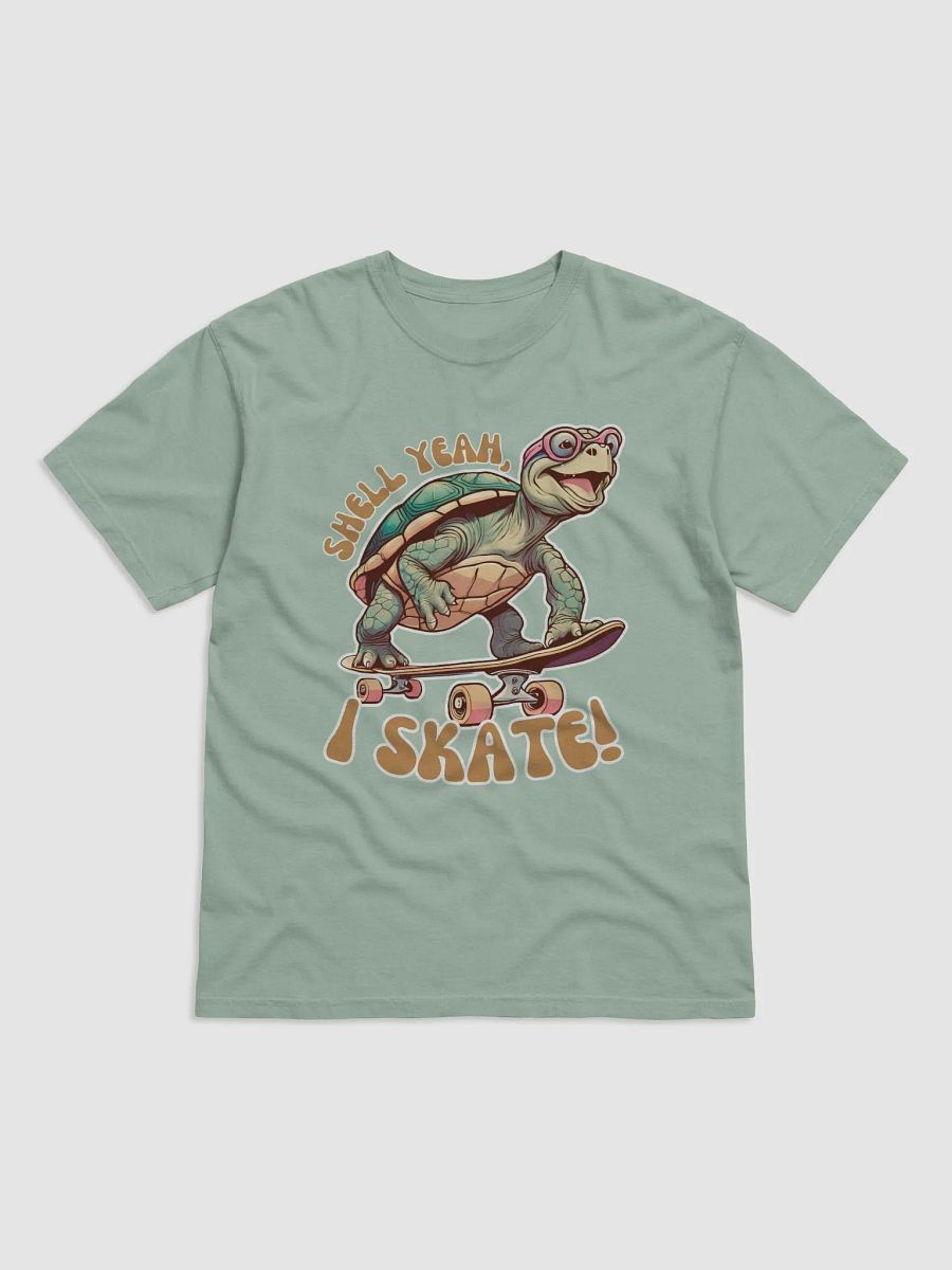 Shell Yeah, I Skate! Funny Turtle Skater T-shirt product image (6)