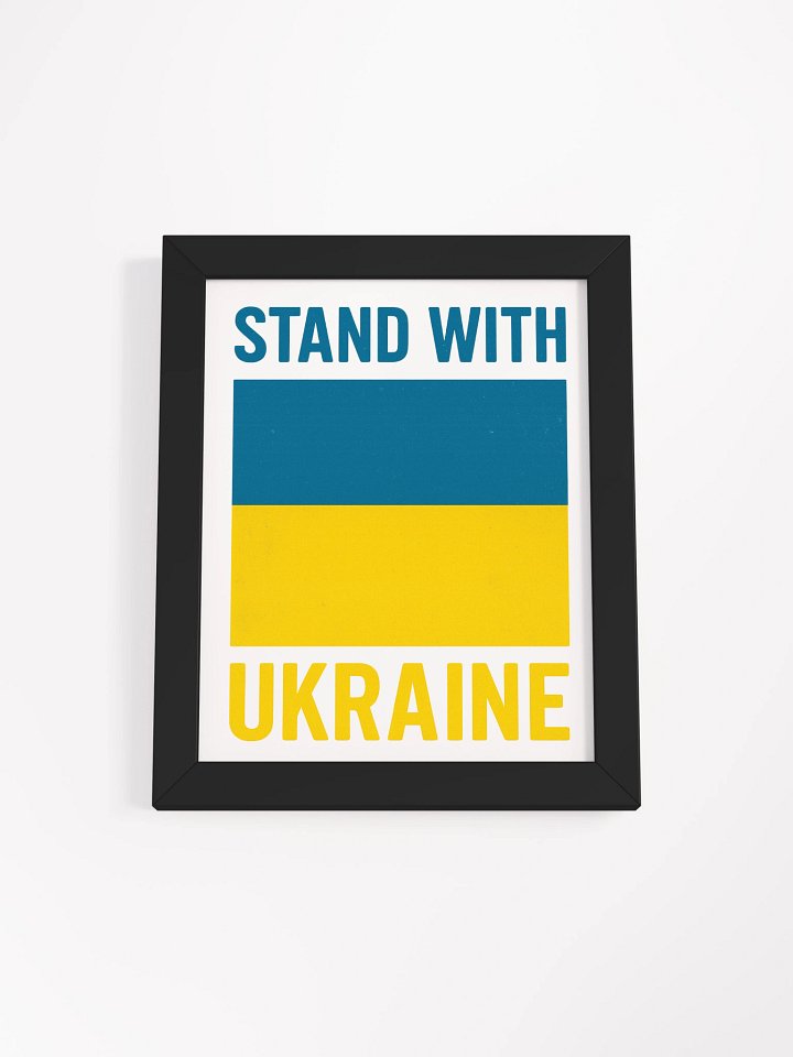 Unity in Art: Stand with Ukraine Framed Poster product image (3)