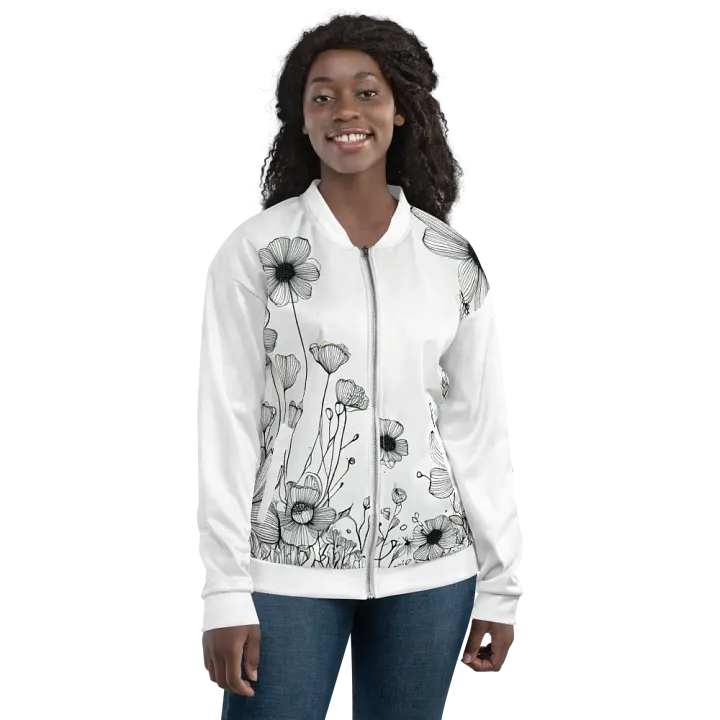 Blossom Breeze All-Over Print Bomber Jacket product image (1)