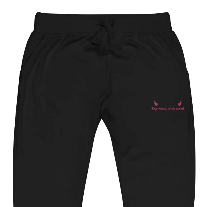 Depressed & Stressed Unisex Fleece Joggers product image (5)