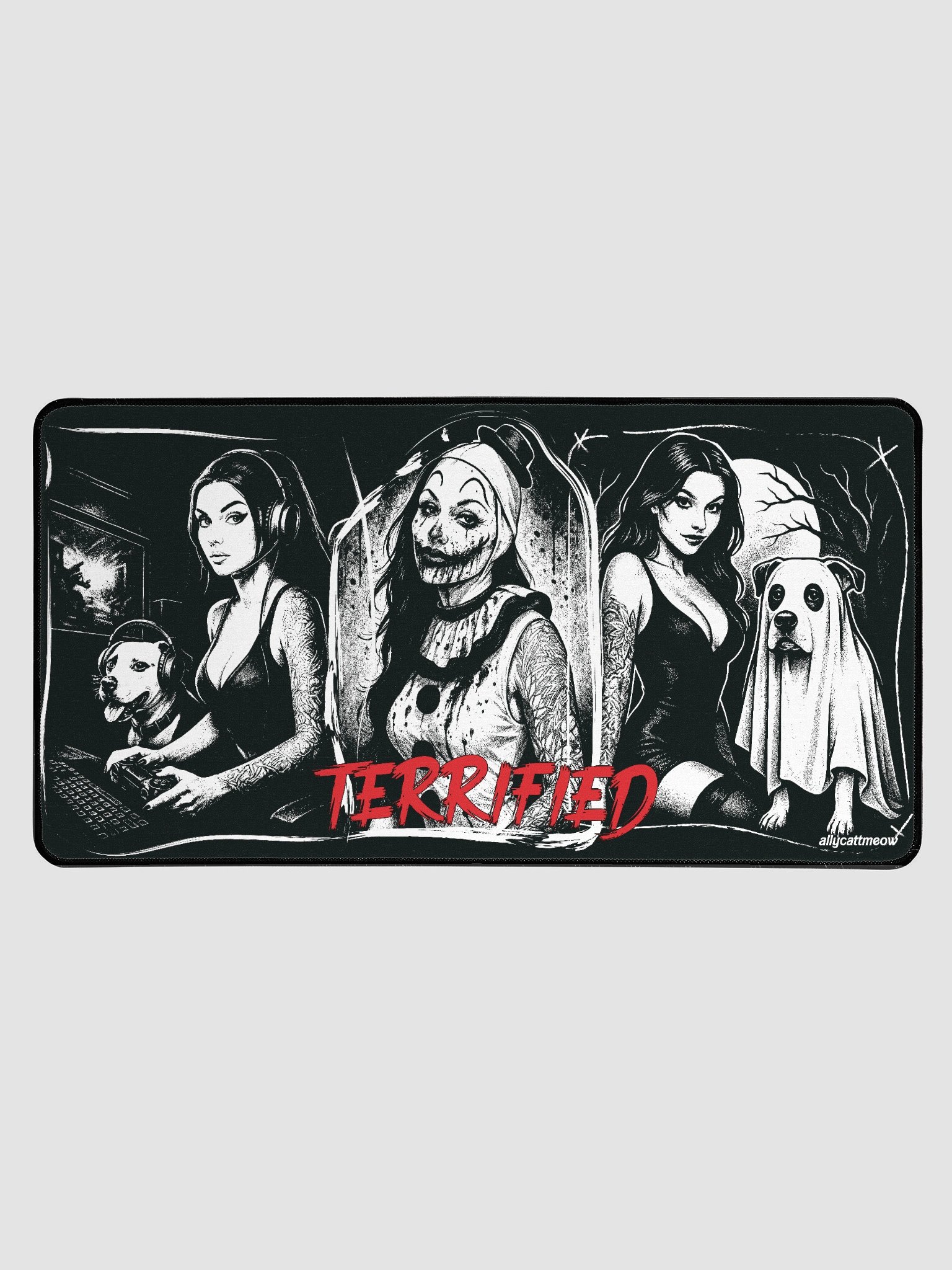 Terrified 3 girl Ally Mouse Pad product image (1)