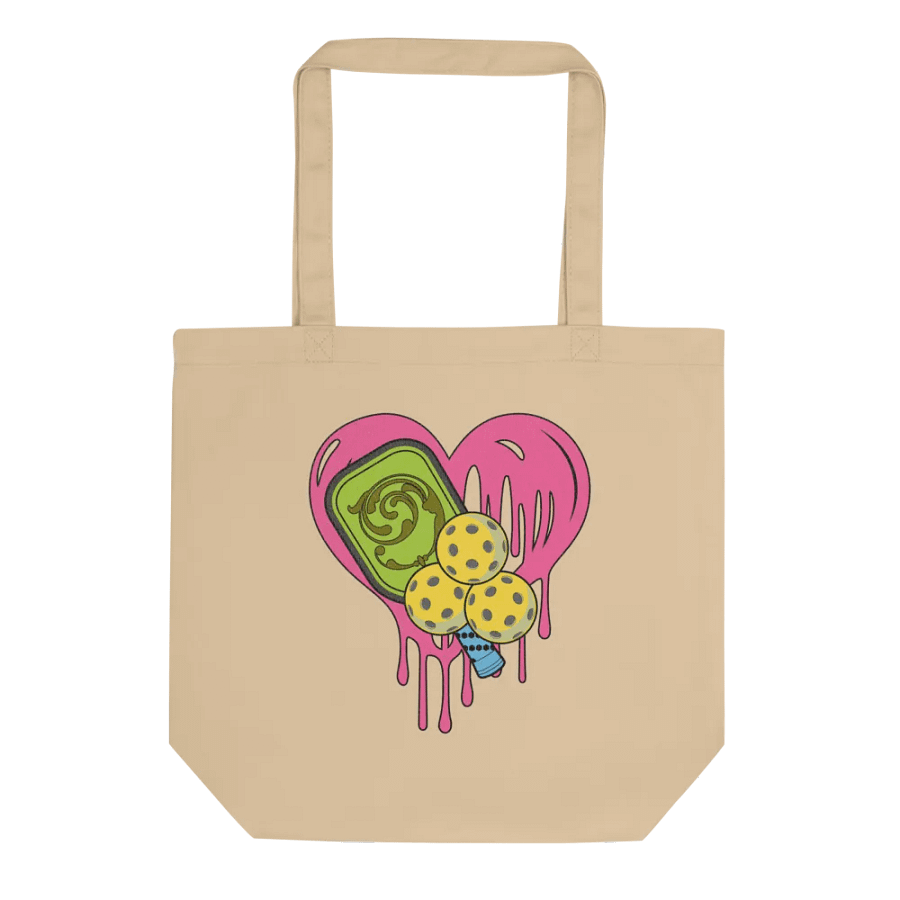 Heart Pickleball Ornate Love Eco Tote product image (1)