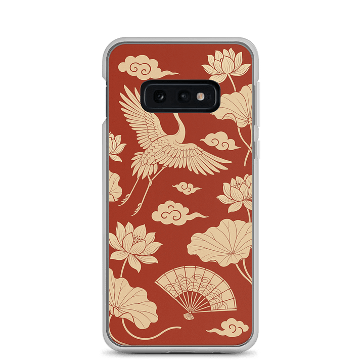 Stylized Crane and Lotus Samsung® Case product image (3)