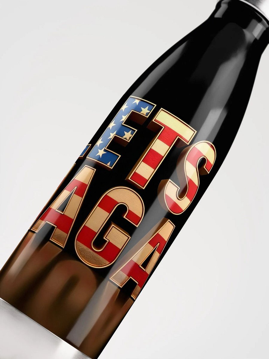 Patriotic LETS MAGA Stainless Steel Water Bottle product image (5)