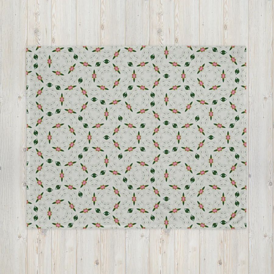 Unique Lips & Eyes Circular Pattern Throw Blanket product image (7)