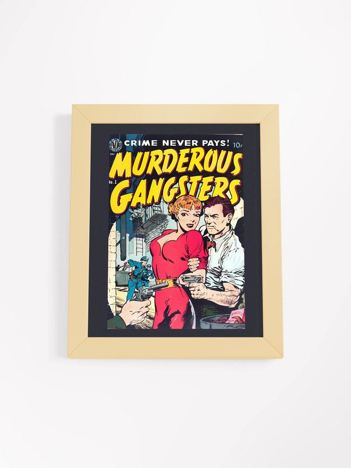 Crime Never Pays! Vintage Gangster Comic Poster product image (5)