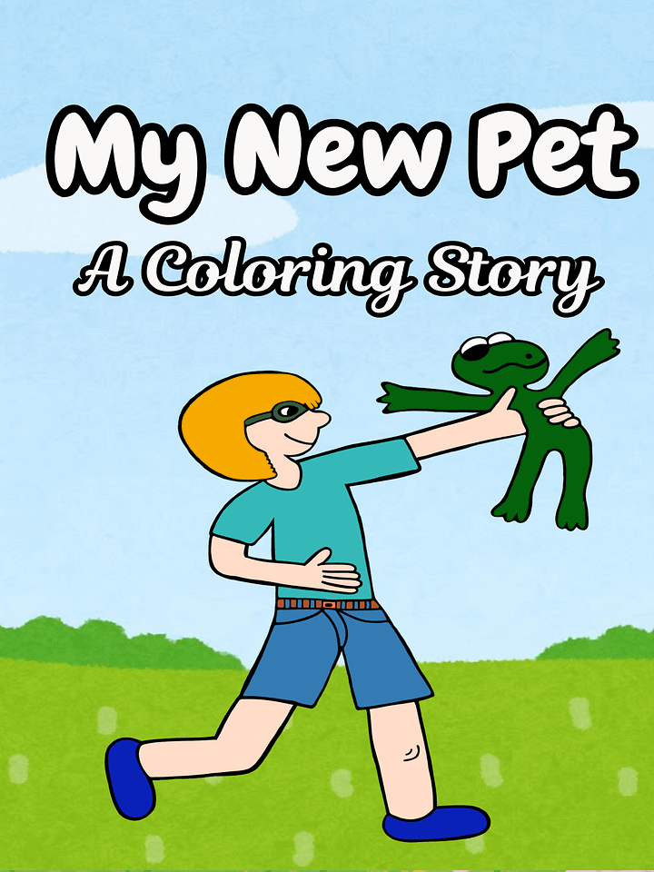 My New Pet-A Cute Rhyming Coloring Story for Boys product image (1)