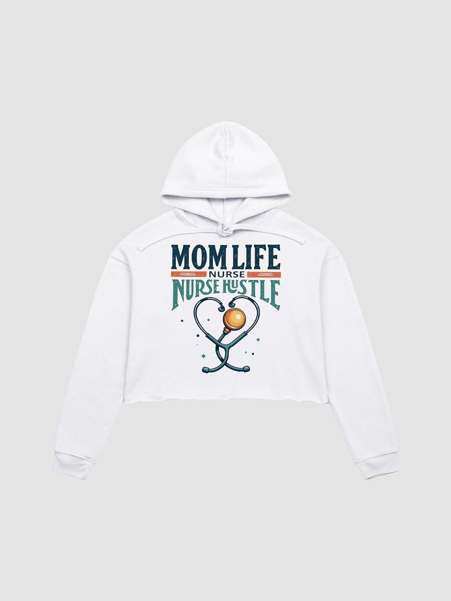 Heartfelt Nurse mom Hustle Crop Hoodie product image (3)