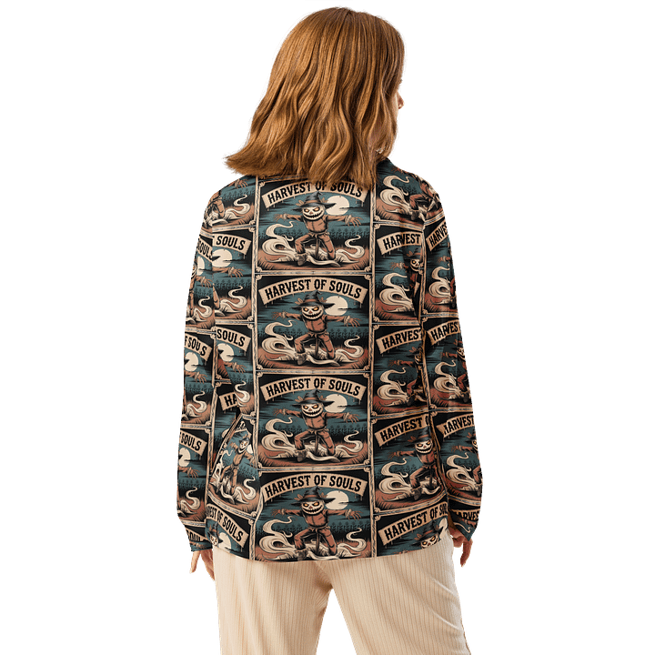 Midnight Veil Designs - Harvest of Souls All-Over Print Women's Long Sleeve Pyjama Top product image (2)