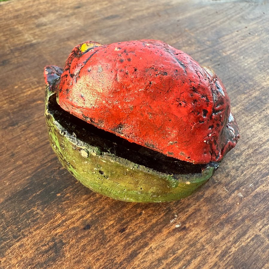 🎎 Vintage Japanese Ao-Oni & Aka-Oni Ceramic Bell – Guardian Oni Folk Art product image (3)