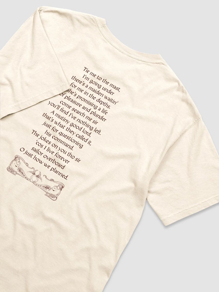 'Syrena' Official Merch T shirt (verse lyrics version) (light colours) product image (3)