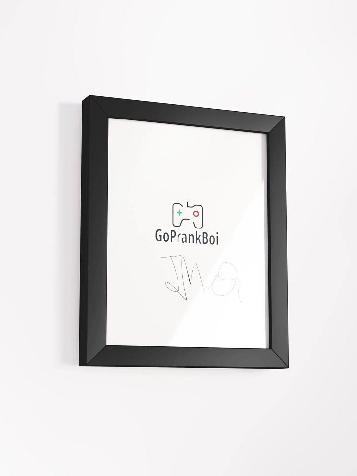 *AUTOGRAPHED* Framed GoPrankBoi Portrait product image (4)
