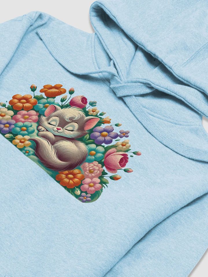 Kitten Sleeping in Flowers Premium Unisex Hoodie product image (31)