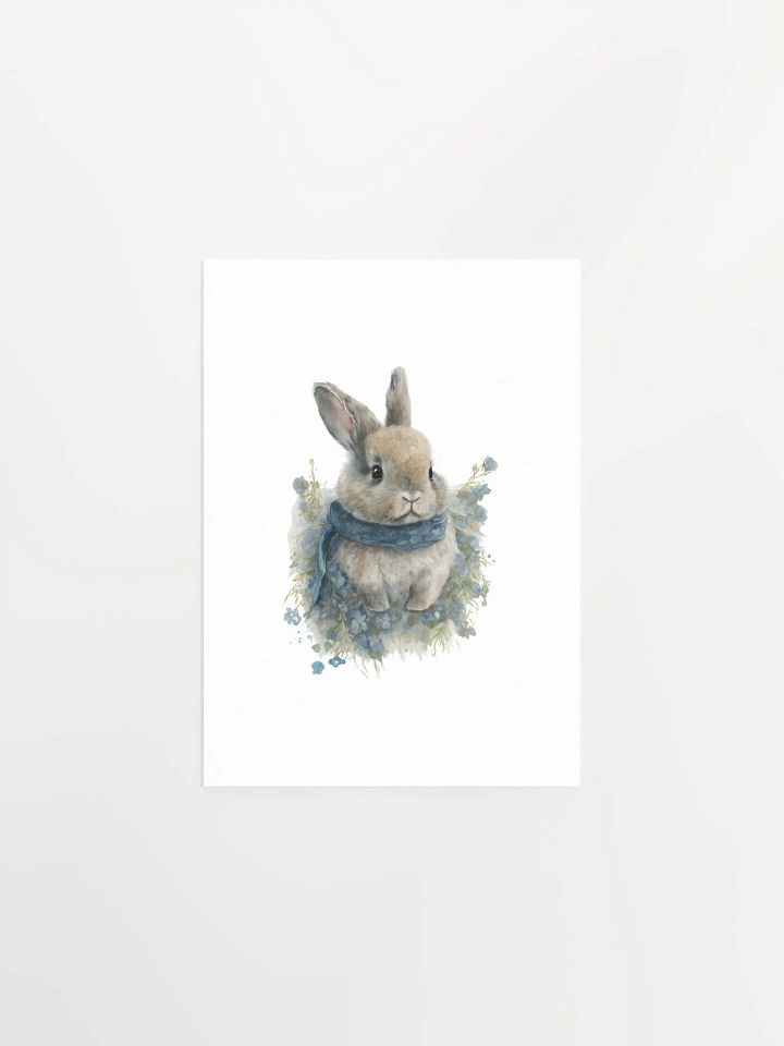 Watercolor Woodland Bunny Print 3 product image (2)