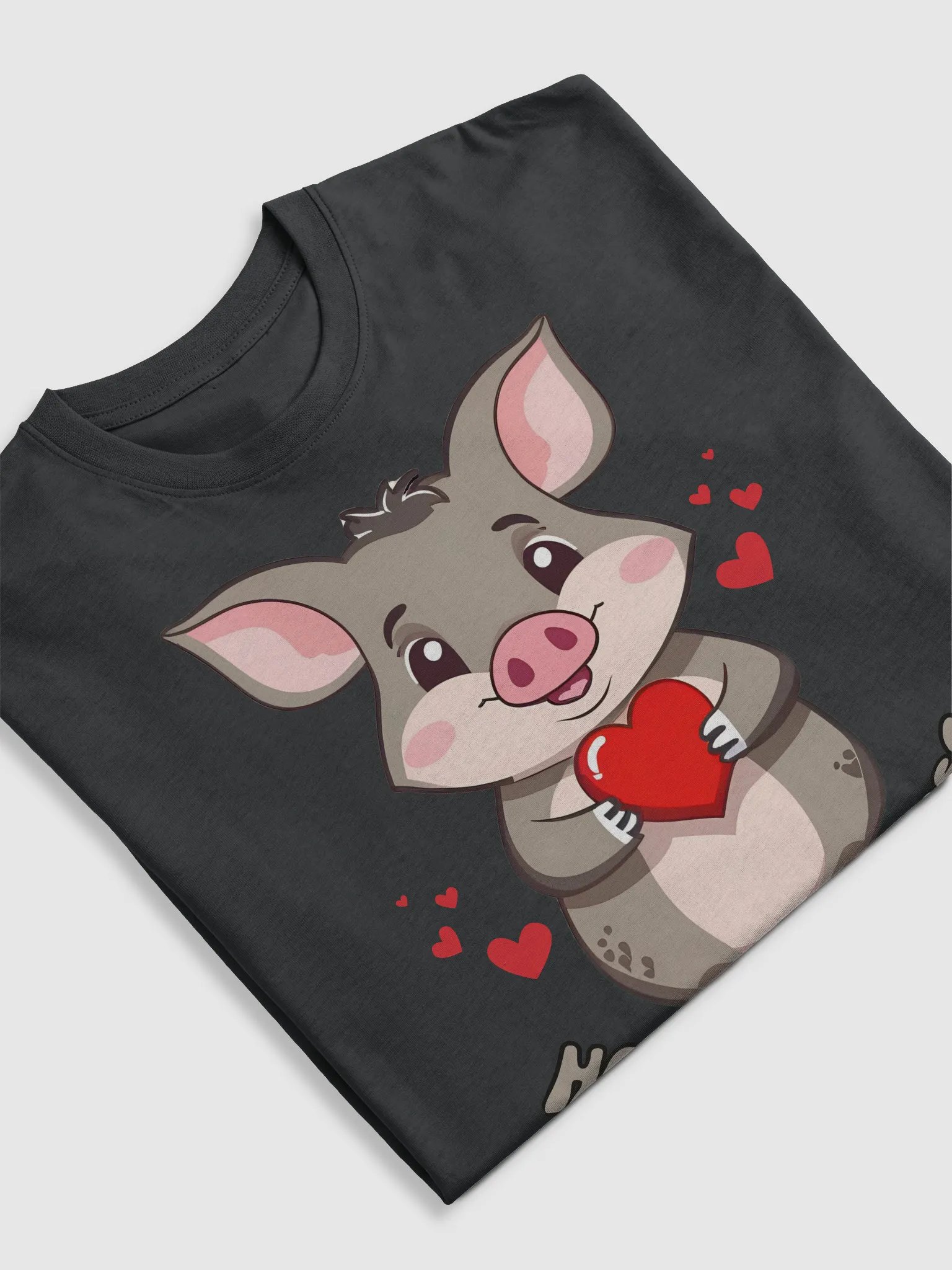 Hogs and Kisses Cute Valentine's Day T-shirt product image (5)