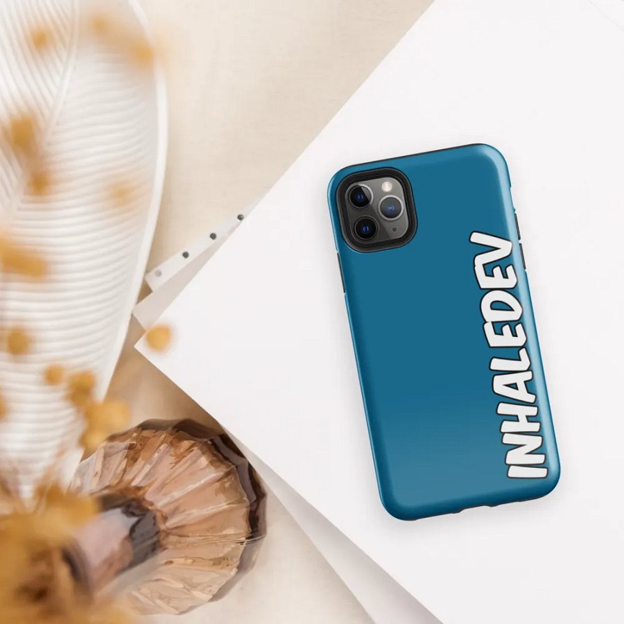 Blue InhaleDev iPhone Tough Case product image (5)