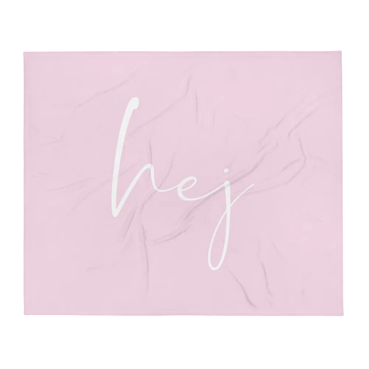 HEJ SCANDI STATEMENT PINK Throw Blanket product image (2)